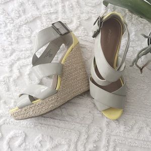 Xhilaration Color Block Neon Wedges